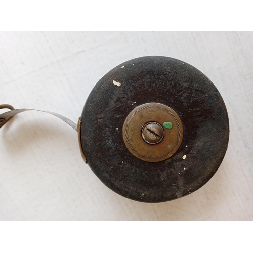 29 - Vintage Leather Cased Tape Measure