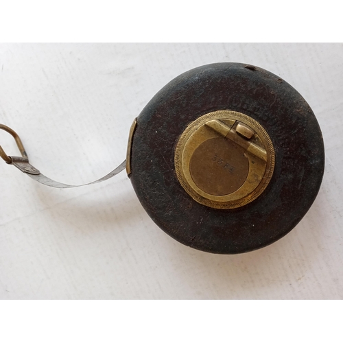 29 - Vintage Leather Cased Tape Measure