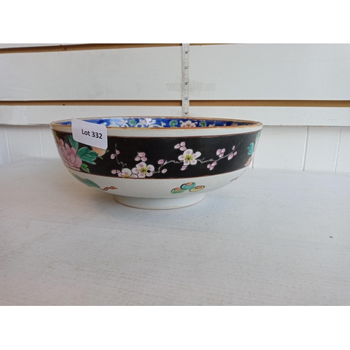 332 - Ornate Chinese Bowl with Repair