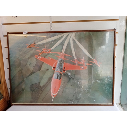 152 - Large Red Arrows Framed Picture, Collection Only