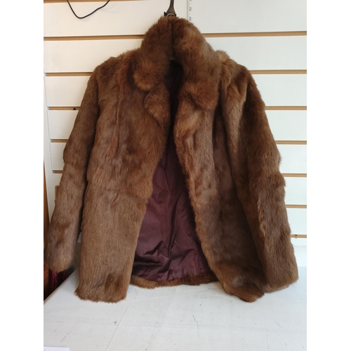 168 - Short Fur Coat Size 10, Cost £675 when Bought