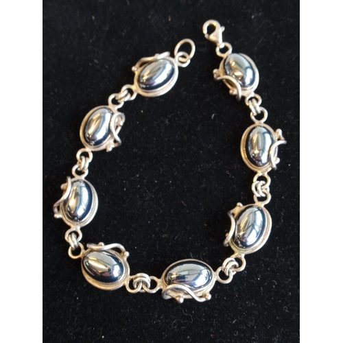 185 - Ornate Silver Bracelet