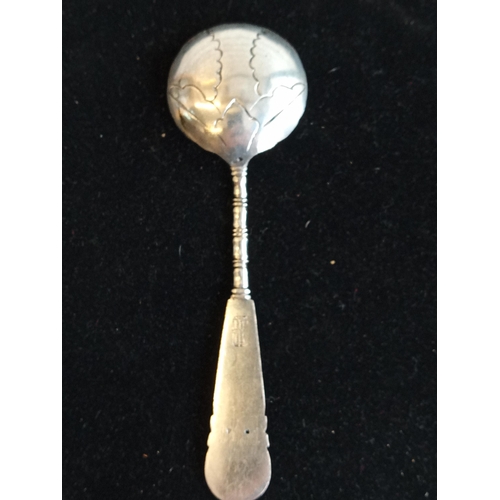 195 - Chinese Silver Caddy Spoon