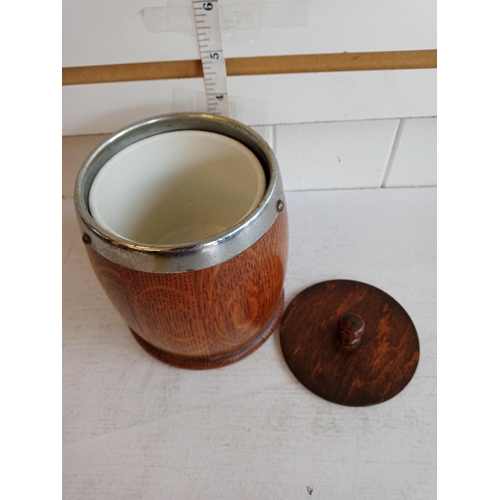 20 - Oak Tea Caddy with Liner