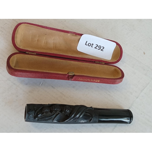 292 - Whitby Jet London Cheroot in Fitted Case