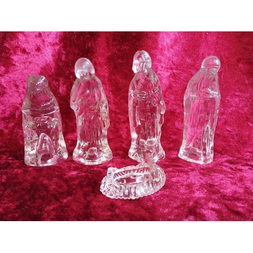 344B - Glass Wise Men with Mary & Child