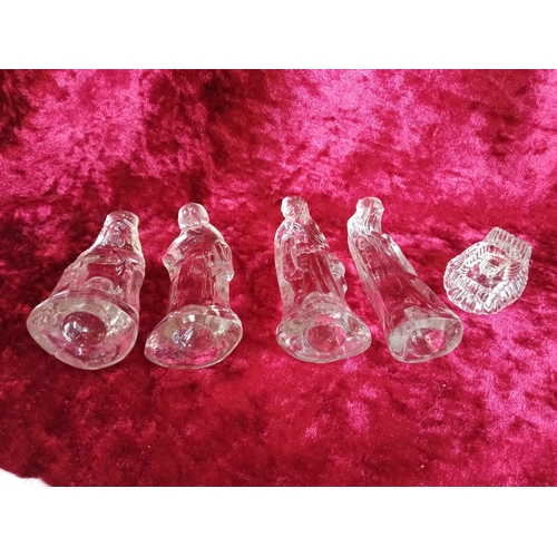 344B - Glass Wise Men with Mary & Child