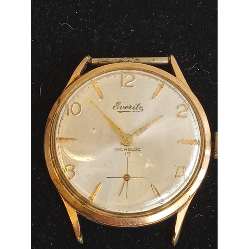 22 - Everite 17 Jewel Incablock Gents Wrist Watch