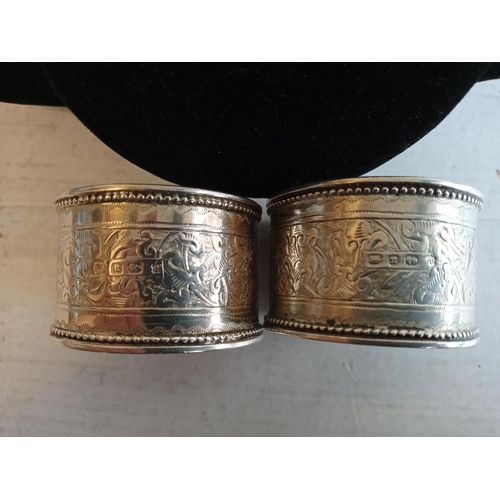 172 - 2 Silver Napkin Rings