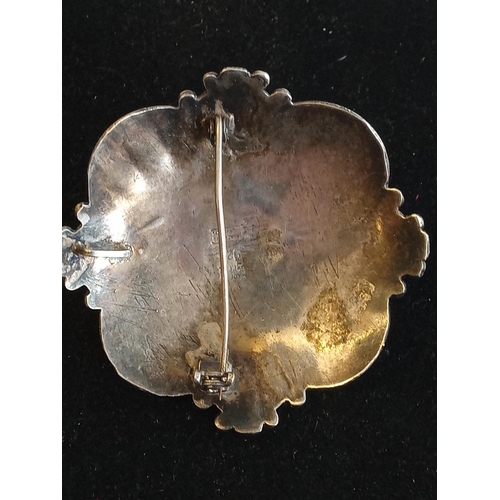 178 - Silver & Gold Art Nouveau Brooch