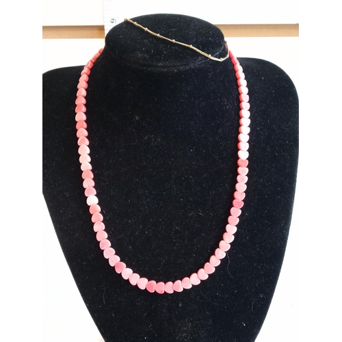 123 - Pink Coral Necklace