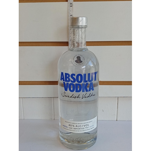 13 - Bottle of Absolut Vodka,1Ltr