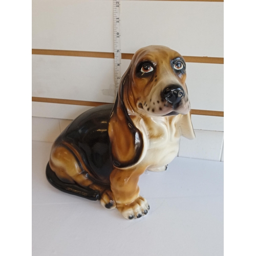 14 - Vintage Ceramic Bassett Hound