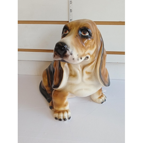 14 - Vintage Ceramic Bassett Hound