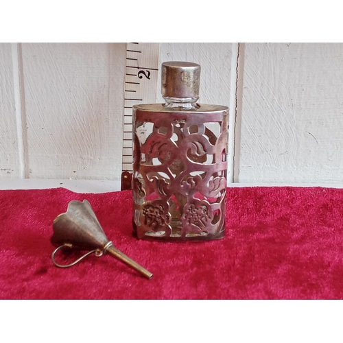 161 - Silver Scent Bottle with Silver Funnel