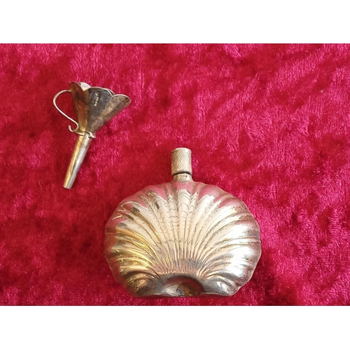 164 - Silver Scent Bottle with Silver Funnel