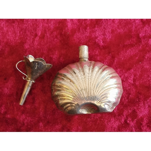 164 - Silver Scent Bottle with Silver Funnel