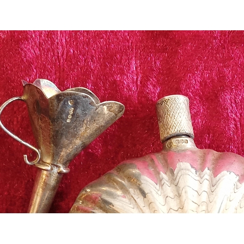 164 - Silver Scent Bottle with Silver Funnel