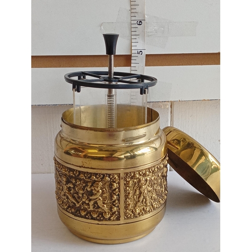 17 - Gold Tone Pop Up Make Up Dispenser