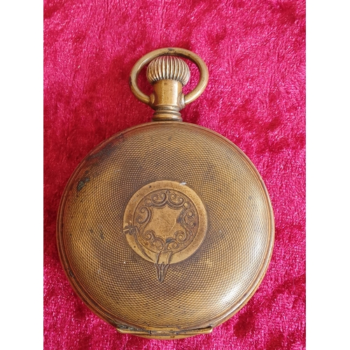 175 - Vintage Brass Pocket Watch