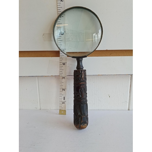 185 - Antique magnifying Glass with Horn Handle