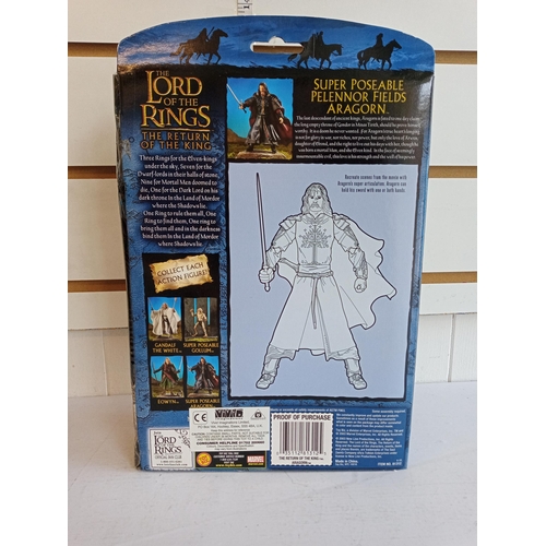 315 - Lord of the Rings Super Poseable Pelennor Fields Aragorn Figure, Boxed & Mint