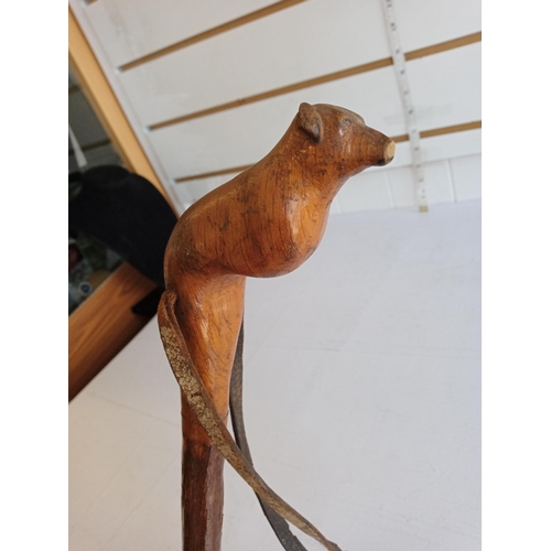 321 - Dog Figure Hiking Stick