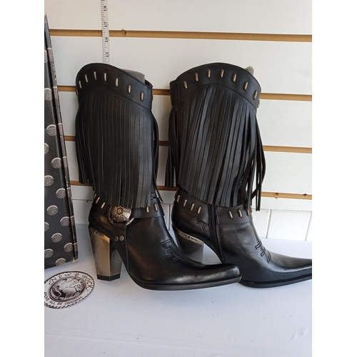 44 - New Size 6 Rocks Ladies Boots, New & Boxed. Cost £250 when bought