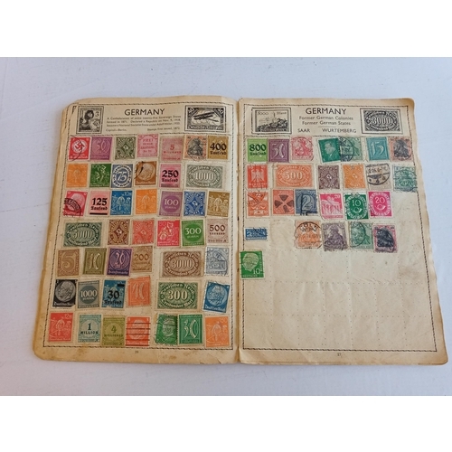 336 - 1930's Stamp Album with German Stamps & Other