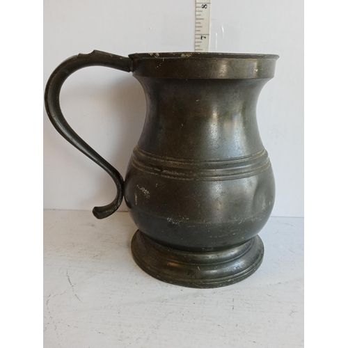 134 - Victorian Quart Pewter Jug