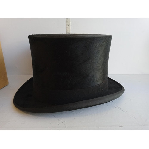 126 - Lincoln Bennett Silk Top Hat with Box, Mint Condition