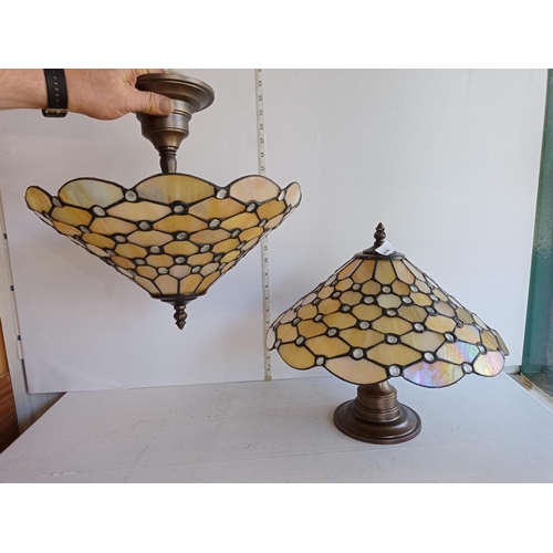 122 - Pair of Tiffany Style Ceiling Lights, in Great condition