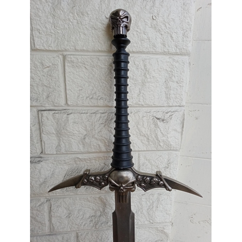 96 - Large Skull Decorated Sword