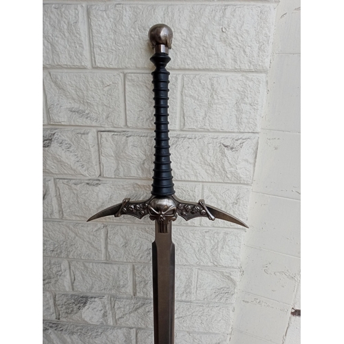 96 - Large Skull Decorated Sword