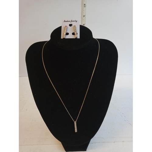 47 - Matching Chain with Pendant & Earring Set