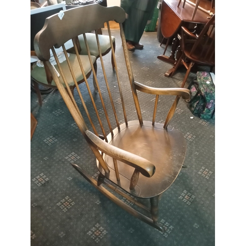 265 - Wooden Rocking Chair, Collection Only