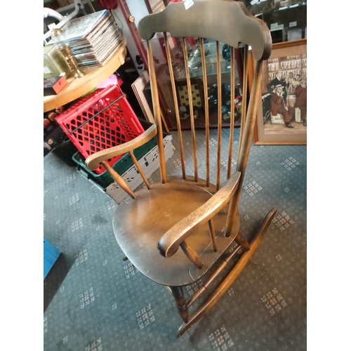 265 - Wooden Rocking Chair, Collection Only