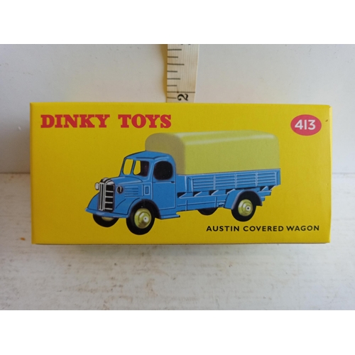 23 - Dinky Super Toy Austin Covered Wagon, No 413,  Boxed & Mint with Certificate