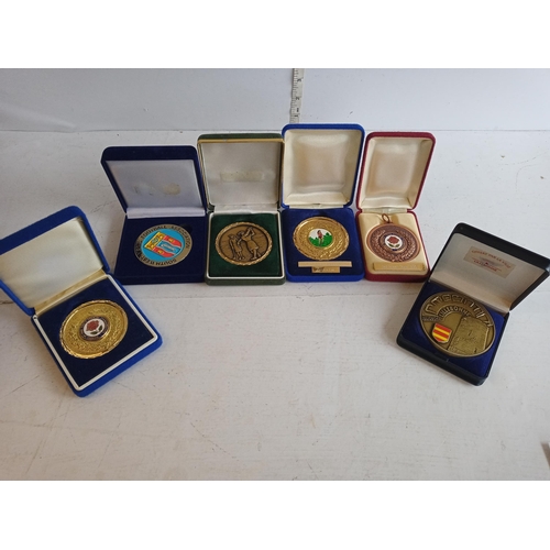 38 - 6 Assorted Boxed Medals