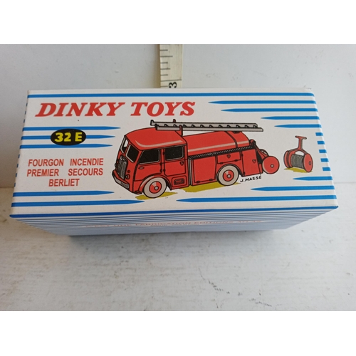 8 - Dinky Super Toy Berliet Glb Pompiers Truck, No 32E. Mint & Boxed with Certificate