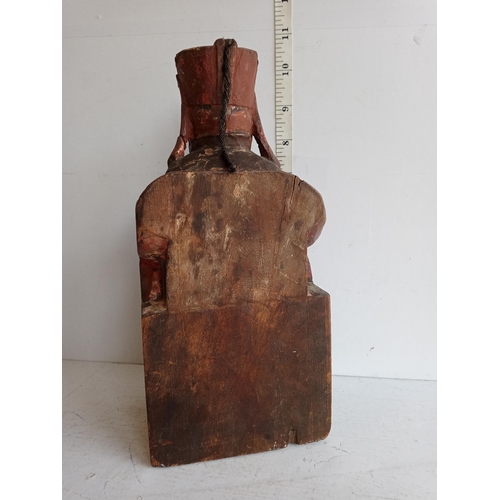 90 - Old Carved Wooden Man