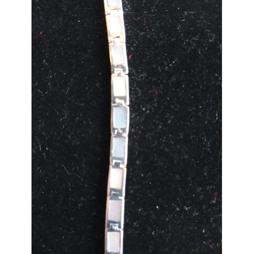 146 - Silver & Mother of Pearl Bracelet