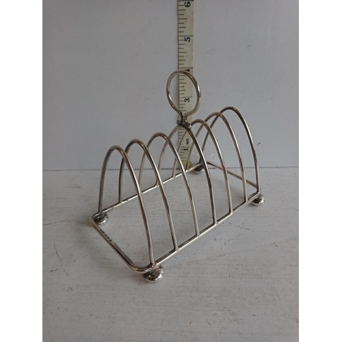 127 - Birmingham 1907 Silver Toast Rack