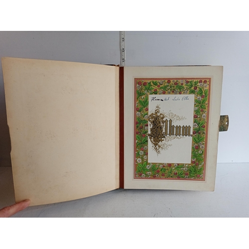 116 - Antique White Metal Picture Album, Stunning Piece