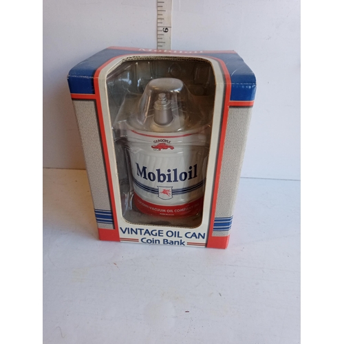 218 - Vintage Oil Can Coin Bank, Made from Metal, Mint & Boxed