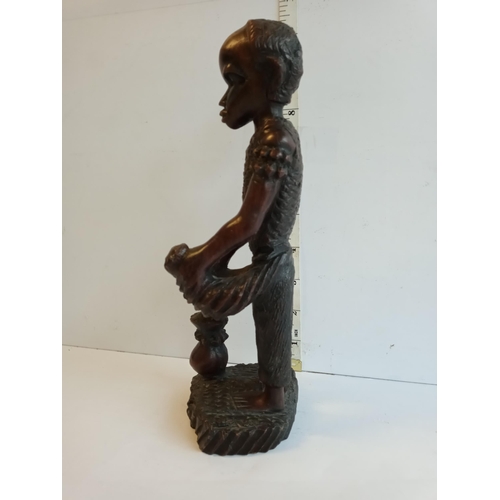 35 - Old Wooden Tribal Figure