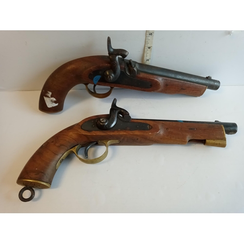 61 - Pair of Decommissioned Flint Lock Pistols