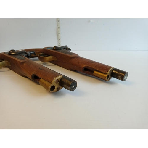 61 - Pair of Decommissioned Flint Lock Pistols