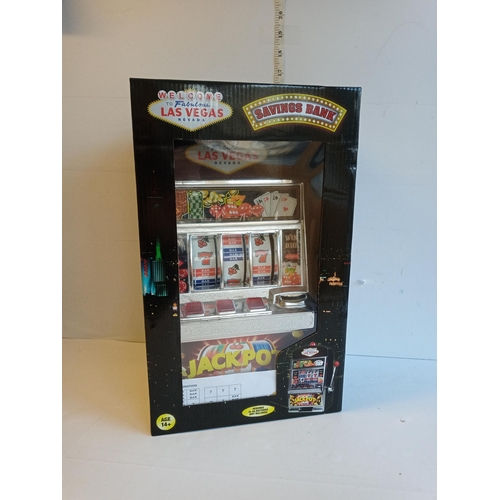 79 - Battery Operated New & Boxed Fruit Machine Saving Bank