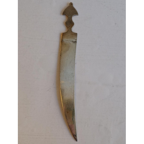 234 - Niello Silver & Gold Letter Opener